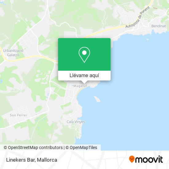 Mapa Linekers Bar
