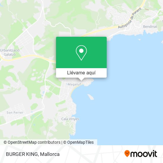 Mapa BURGER KING