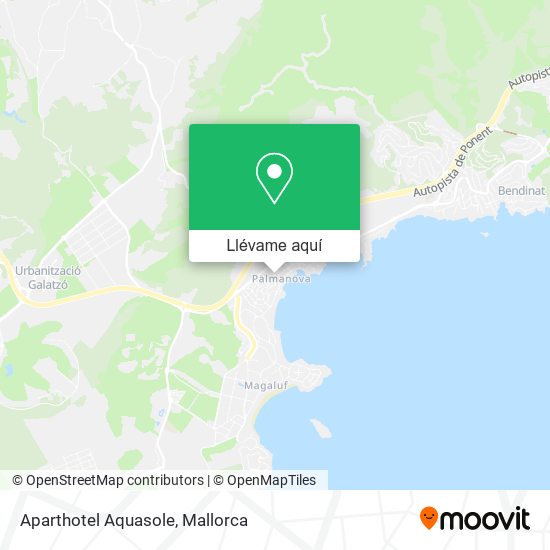Mapa Aparthotel Aquasole