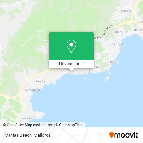 Mapa Vanias Beach