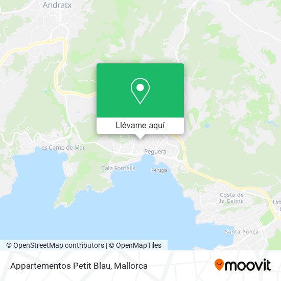 Mapa Appartementos Petit Blau
