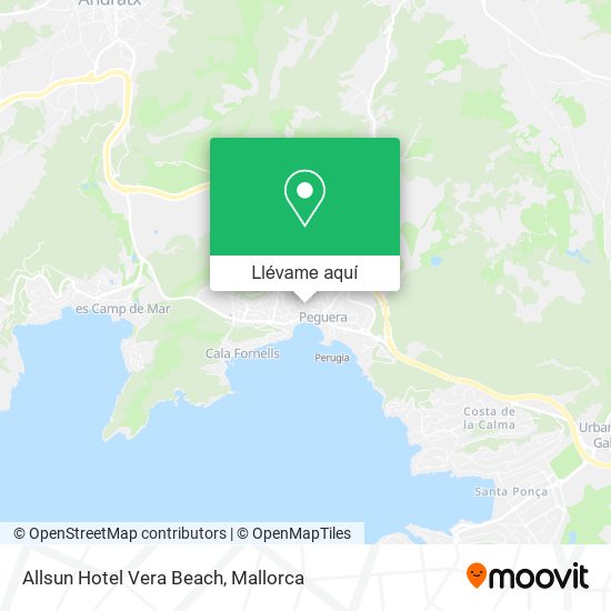 Mapa Allsun Hotel Vera Beach