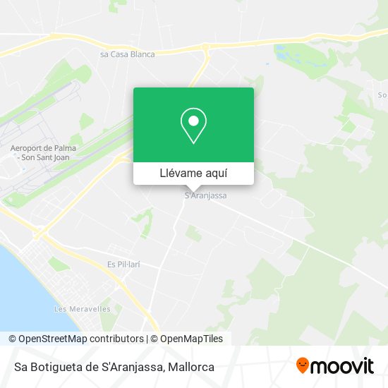 Mapa Sa Botigueta de S'Aranjassa