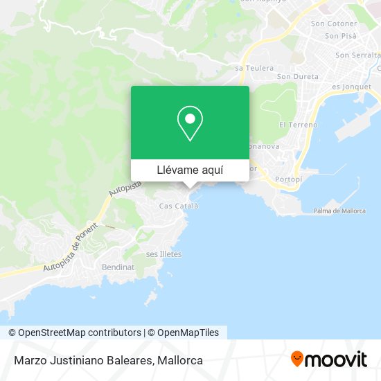 Mapa Marzo Justiniano Baleares