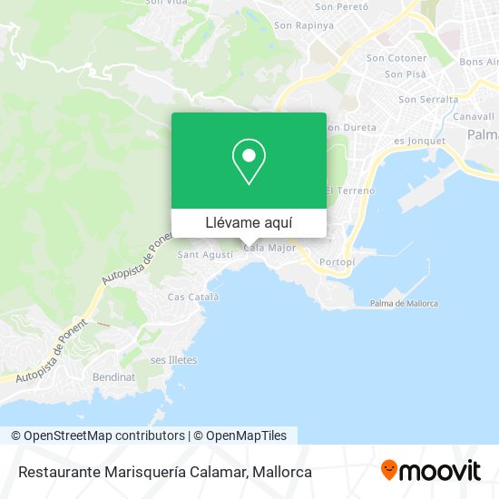 Mapa Restaurante Marisquería Calamar