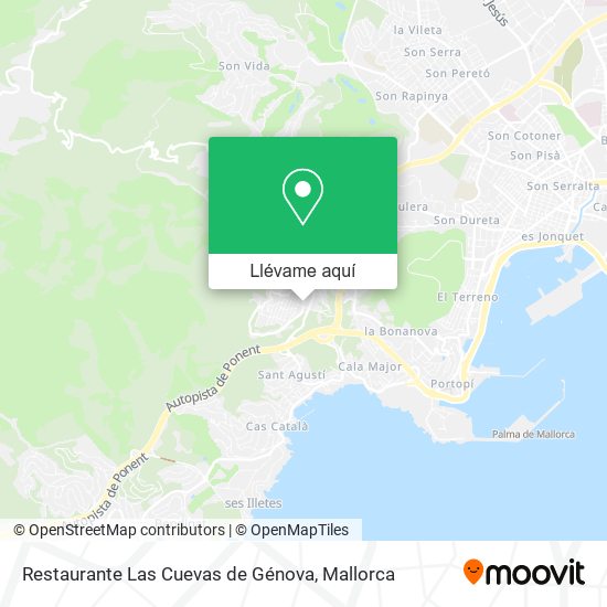 Mapa Restaurante Las Cuevas de Génova