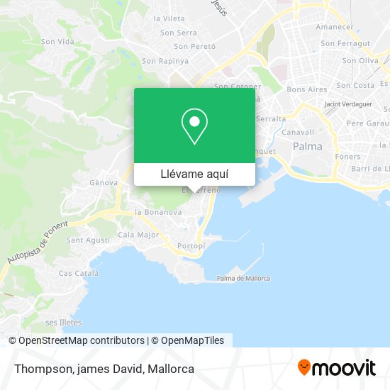 Mapa Thompson, james David