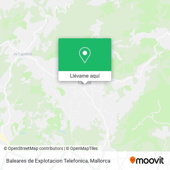 Mapa Baleares de Explotacion Telefonica