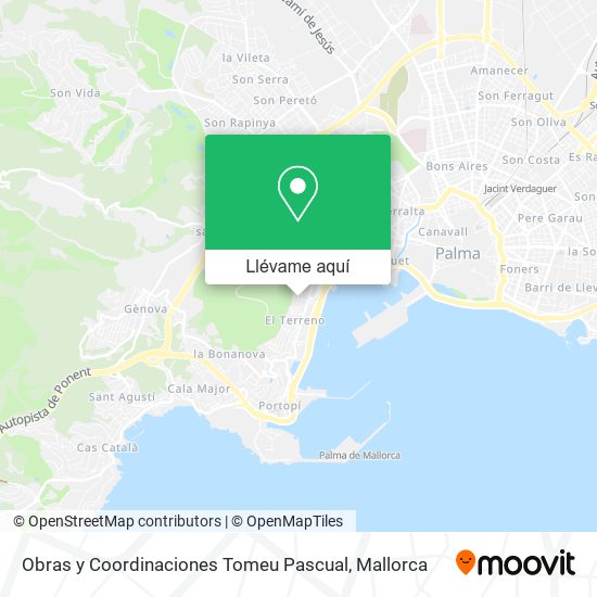 Mapa Obras y Coordinaciones Tomeu Pascual