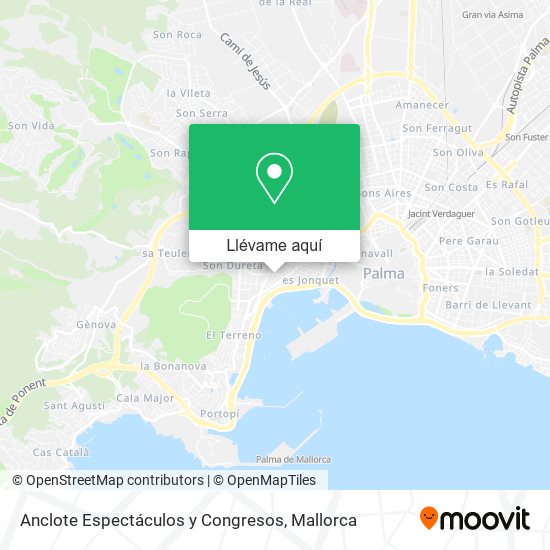 Mapa Anclote Espectáculos y Congresos