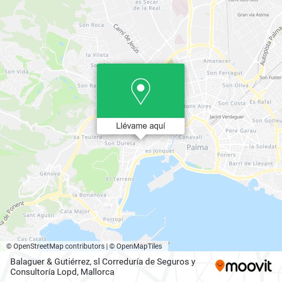 Mapa Balaguer & Gutiérrez, sl Correduría de Seguros y Consultoría Lopd