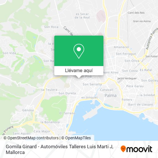 Mapa Gomila Ginard - Automóviles Talleres Luis Marti J