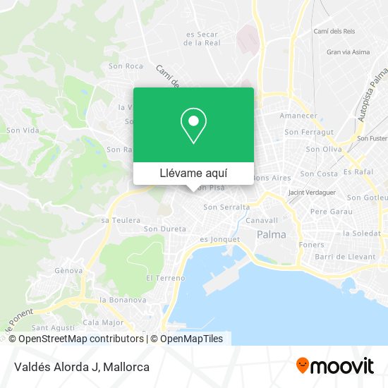 Mapa Valdés Alorda J