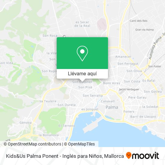 Mapa Kids&Us Palma Ponent - Inglés para Niños