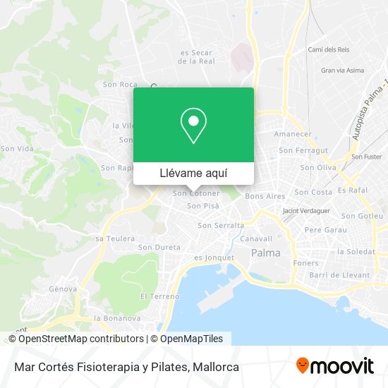 Mapa Mar Cortés Fisioterapia y Pilates