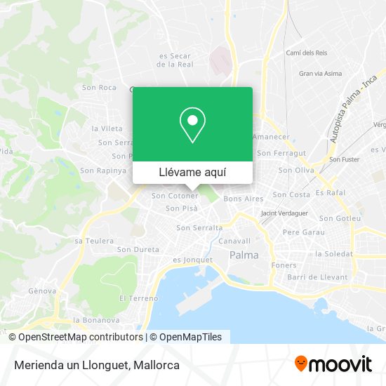 Mapa Merienda un Llonguet