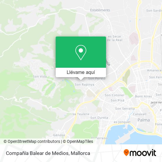 Mapa Compañía Balear de Medios