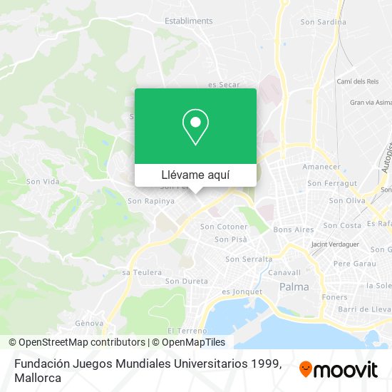 Mapa Fundación Juegos Mundiales Universitarios 1999