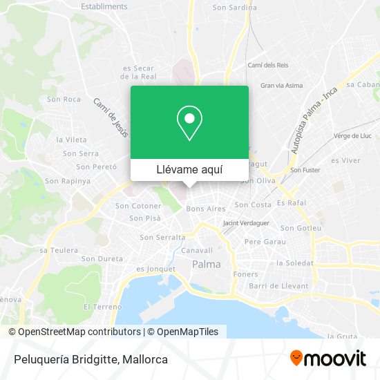 Mapa Peluquería Bridgitte