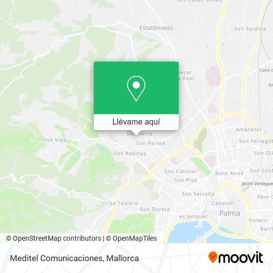 Mapa Meditel Comunicaciones