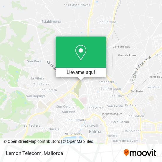 Mapa Lemon Telecom