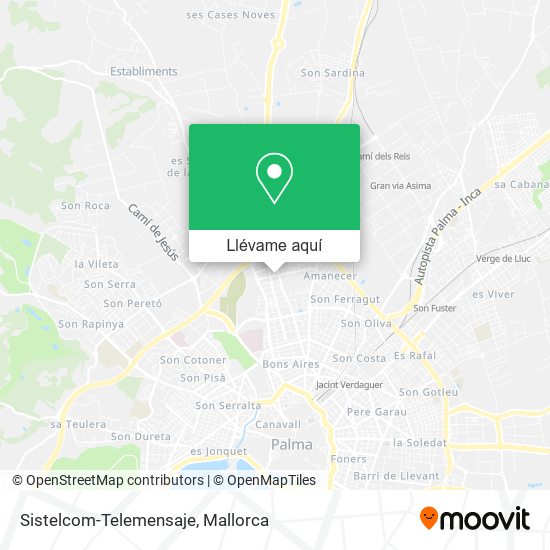 Mapa Sistelcom-Telemensaje