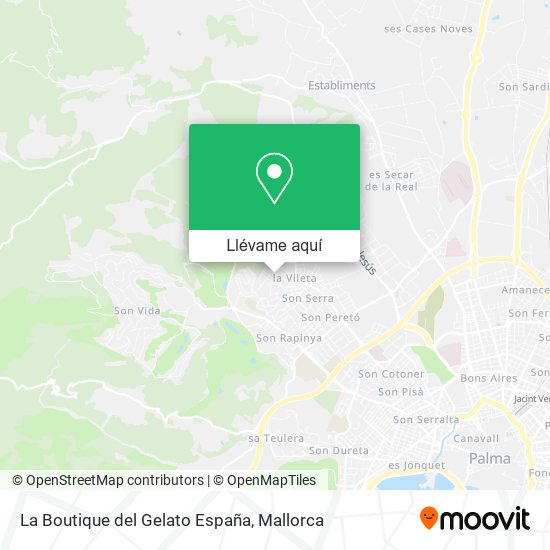 Mapa La Boutique del Gelato España