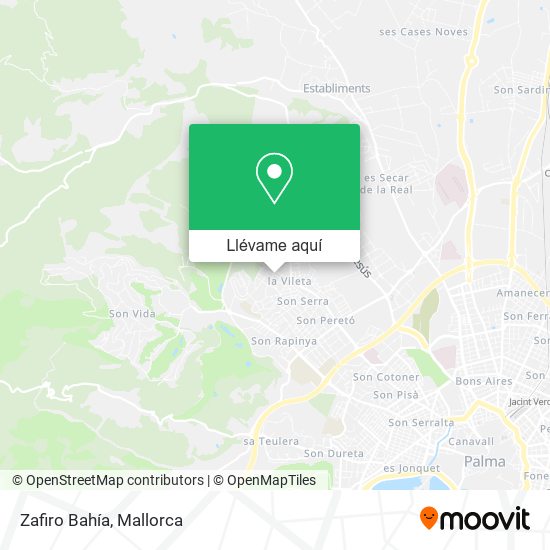 Mapa Zafiro Bahía