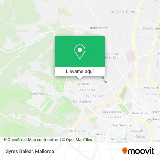Mapa Syres Balear