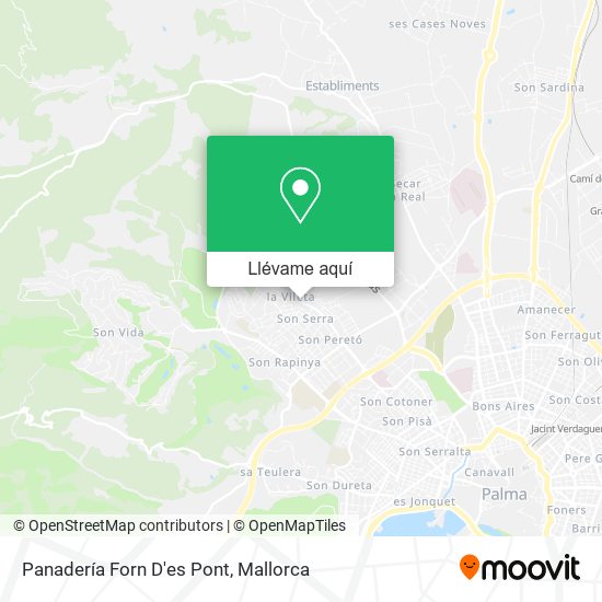 Mapa Panadería Forn D'es Pont