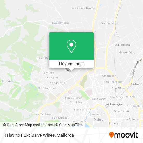 Mapa Islavinos Exclusive Wines