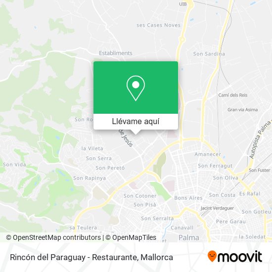 Mapa Rincón del Paraguay - Restaurante