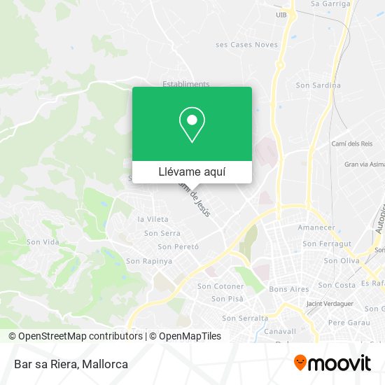 Mapa Bar sa Riera