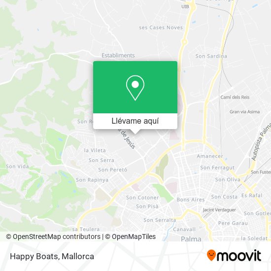 Mapa Happy Boats