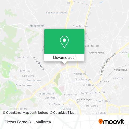 Mapa Pizzas Forno S L