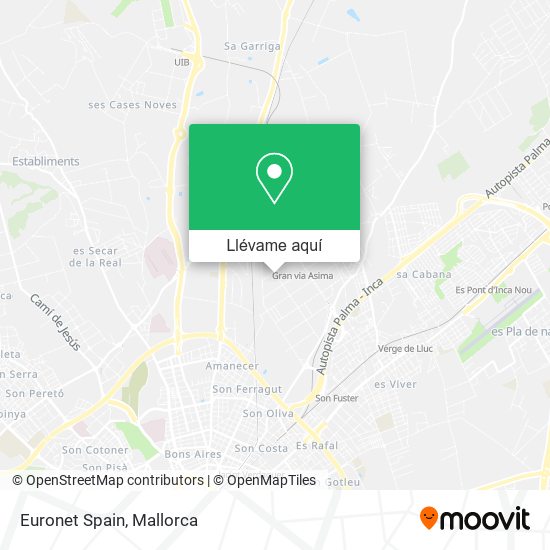 Mapa Euronet Spain