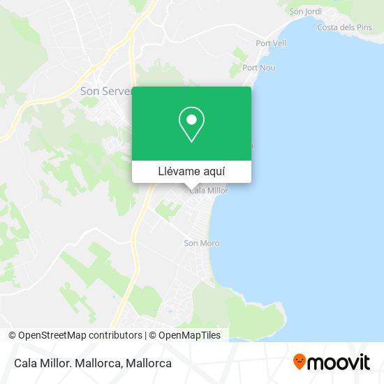 Mapa Cala Millor. Mallorca