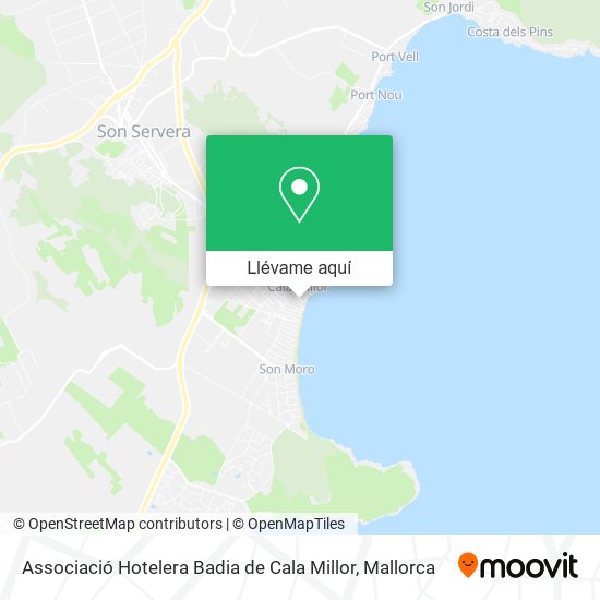 Mapa Associació Hotelera Badia de Cala Millor