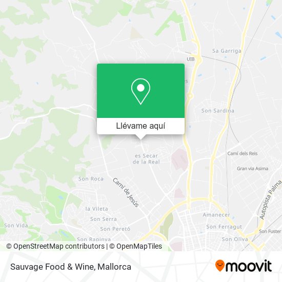 Mapa Sauvage Food & Wine