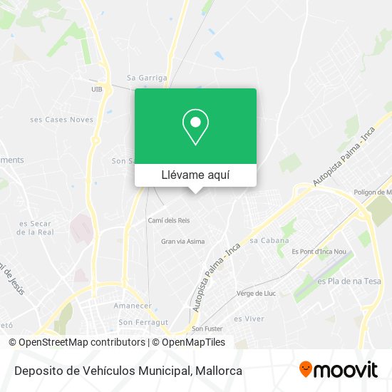 Mapa Deposito de Vehículos Municipal