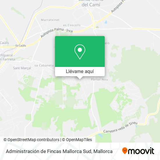 Mapa Administración de Fincas Mallorca Sud