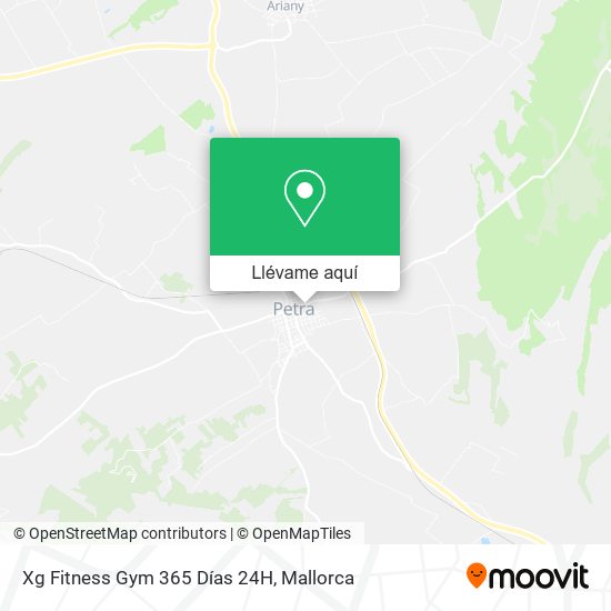 Mapa Xg Fitness Gym 365 Días 24H