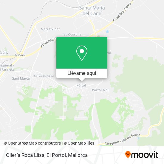 Mapa Ollería Roca Llisa, El Portol