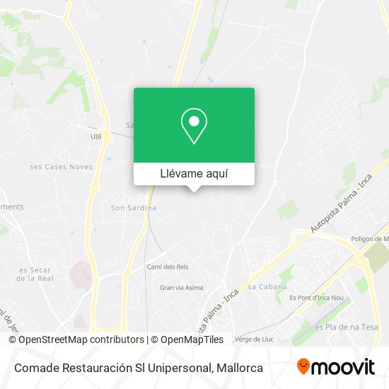 Mapa Comade Restauración Sl Unipersonal
