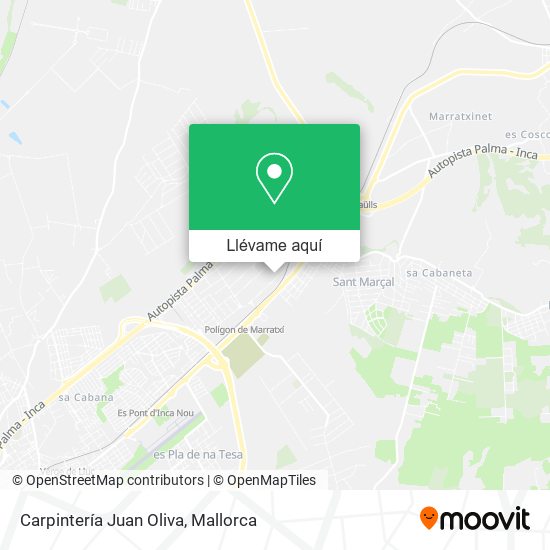 Mapa Carpintería Juan Oliva
