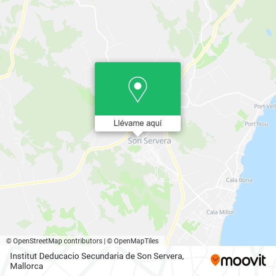Mapa Institut Deducacio Secundaria de Son Servera