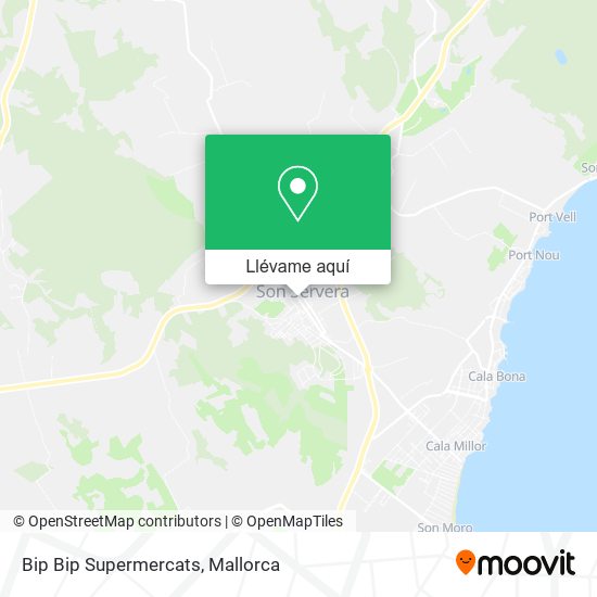 Mapa Bip Bip Supermercats