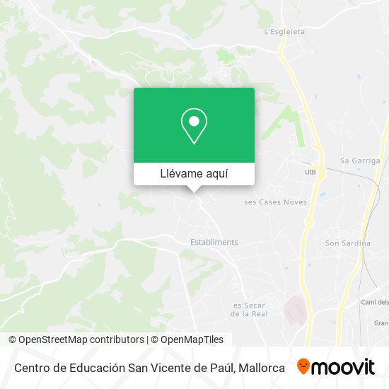 Mapa Centro de Educación San Vicente de Paúl