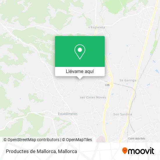 Mapa Productes de Mallorca