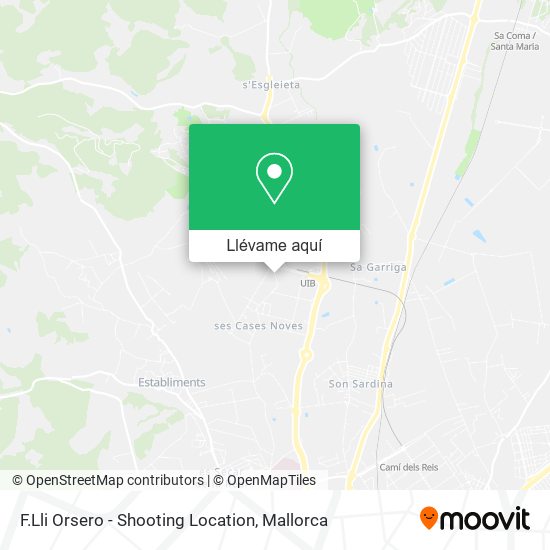Mapa F.Lli Orsero - Shooting Location